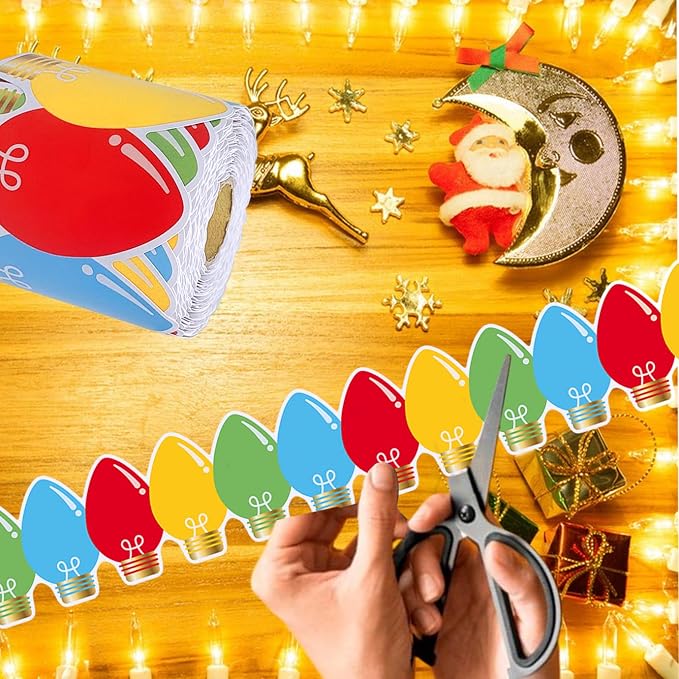 69Ft Christmas Light Bulb Bulletin Board Border Xmas Light