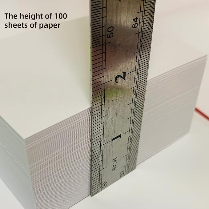 100 Sheets White Cardstock Thick Paper