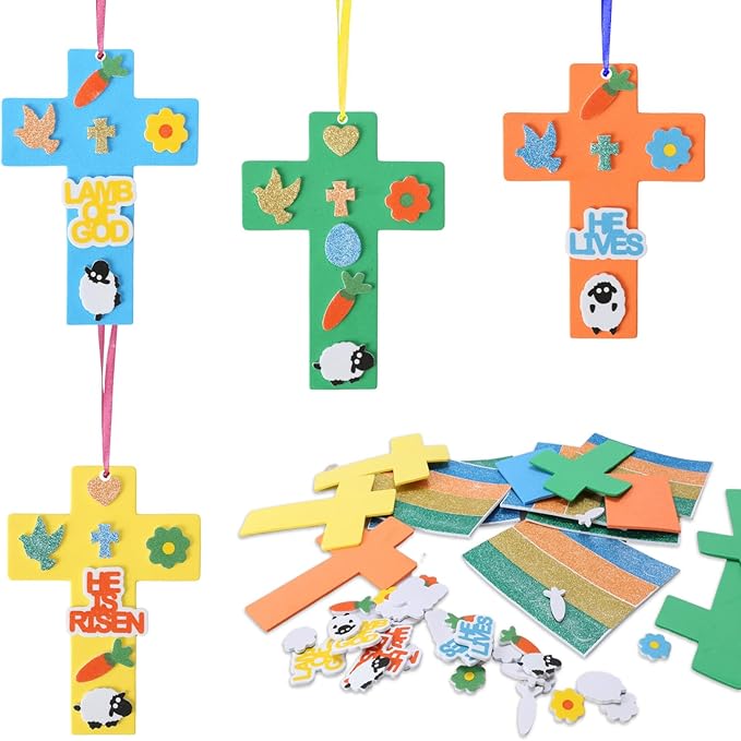 Fennoral 24 Pack Easter Cross Craft Kit