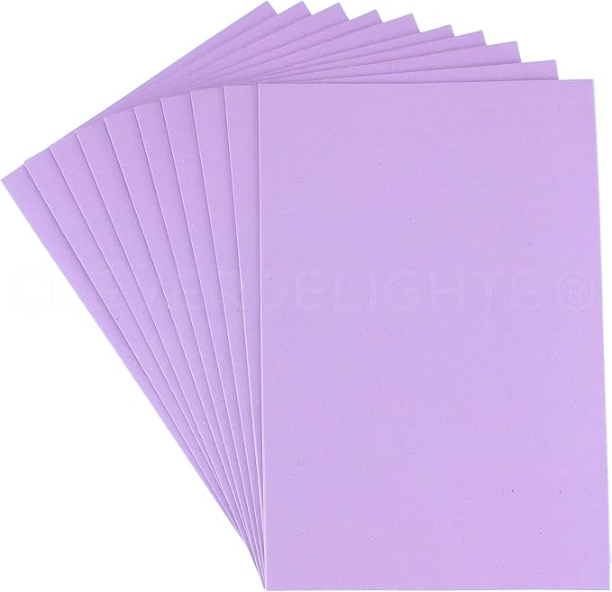 CleverDelights 8" x 12" Lavender Foam Sheets