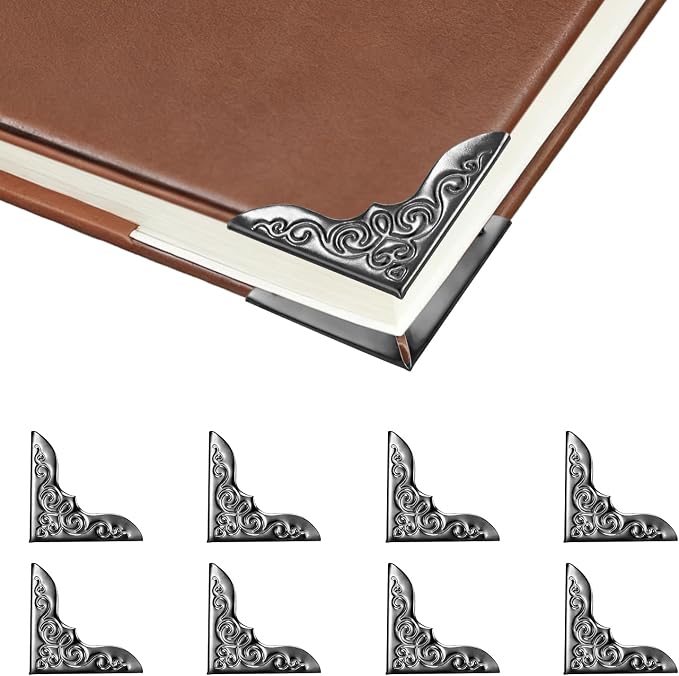 100pcs Metal Book Corner Protectors, Paperbacks Book Edge Protectors Picture