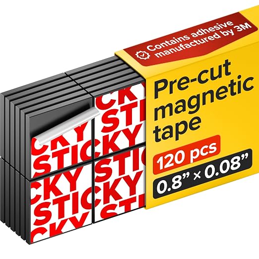 Square Flexible Magnets with Adhesive Backing Magnetic Tape Magnet Strips