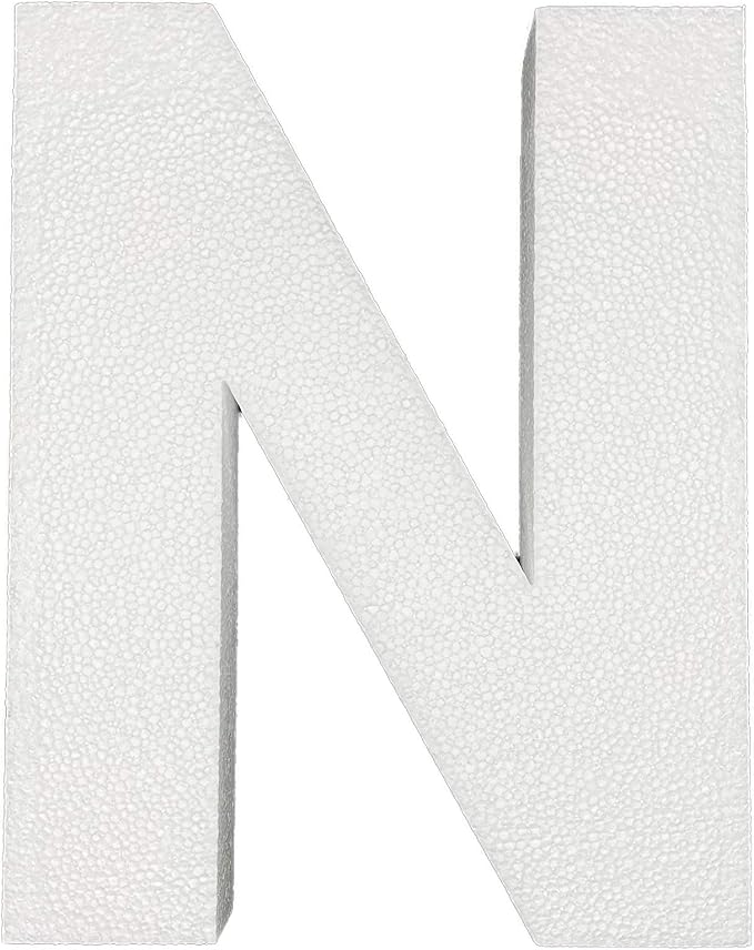12 Inch Smooth Foam Letters