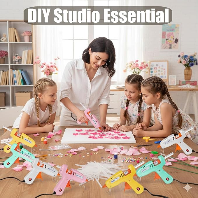MONVICT 200 Pack Mini Hot Glue Gun Sticks, Craft Hot Melt Glue Pastes, All