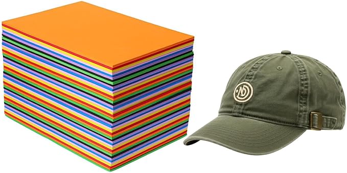 MAQUITA 48 Pcs 3mm Craft Foam Sheets, 6x9 Inch EVA Embroidery Puff Foam