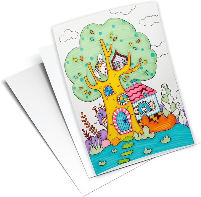 100 Sheets White Cardstock Thick Paper