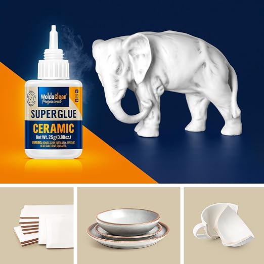 WoldoClean Super Glue for Ceramics and Porcelain 25g