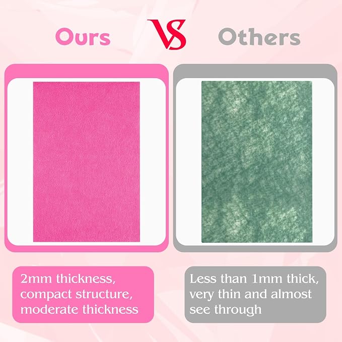 NEBURORA 20 Pcs 2mm Thick Stiff Felt Sheets