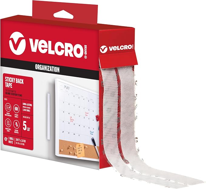 VELCRO Brand - Sticky Back Hook and Loop Fasteners – Peel and Stick Permanent