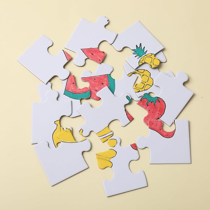 Mr. Pen- Blank Puzzle, 10 Pack, 12 Pieces/Pack, 5.5" x 8.1" | Blank Puzzles to