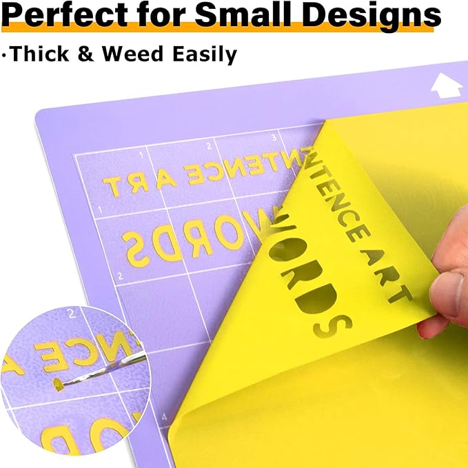 HTVRONT Heat Transfer Vinyl Yellow HTV Rolls, HTV Vinyl