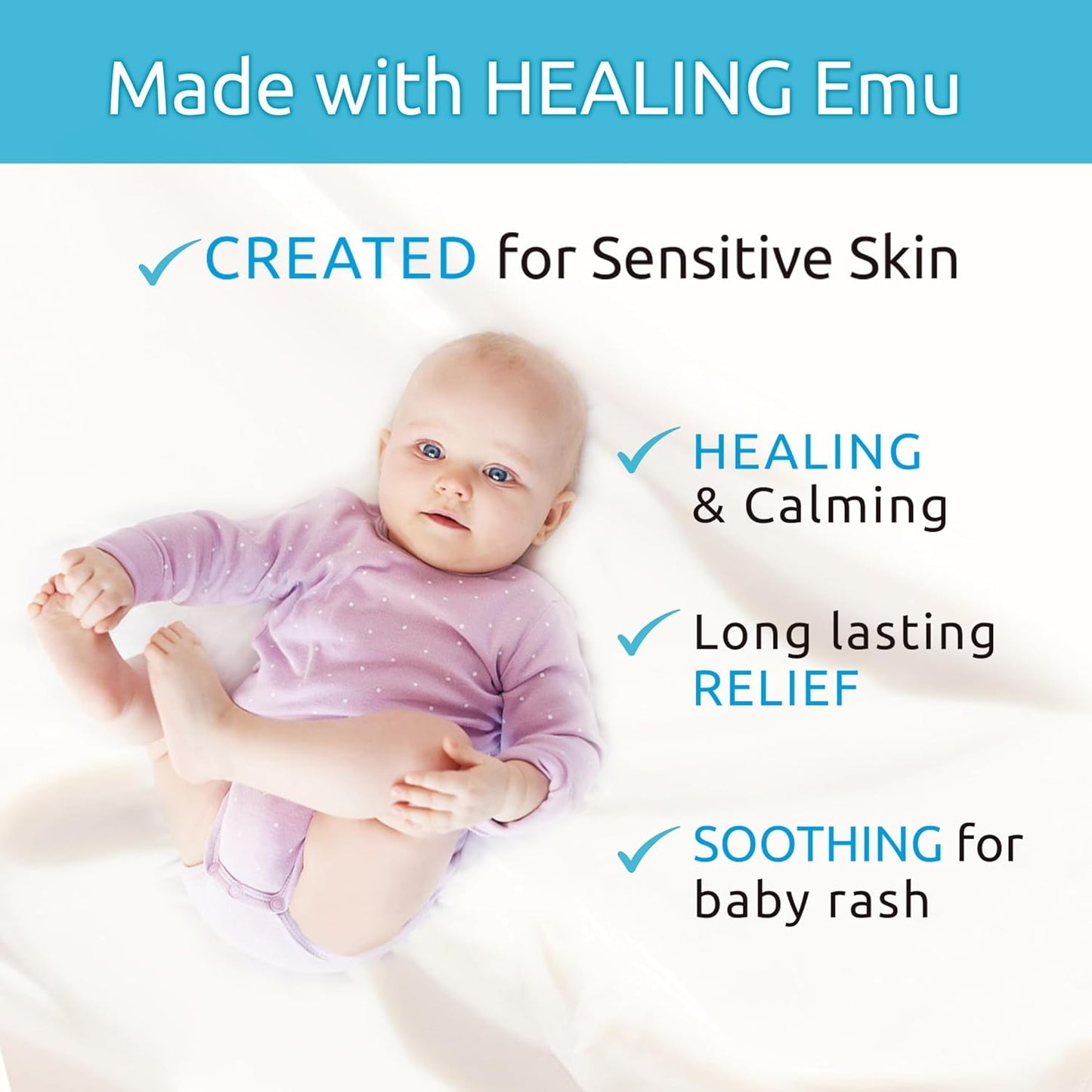 BODY LOTION for Dry & Sensitive Skin. Available in Unscented OR Lavender Chamomile 4 oz (Unscented)