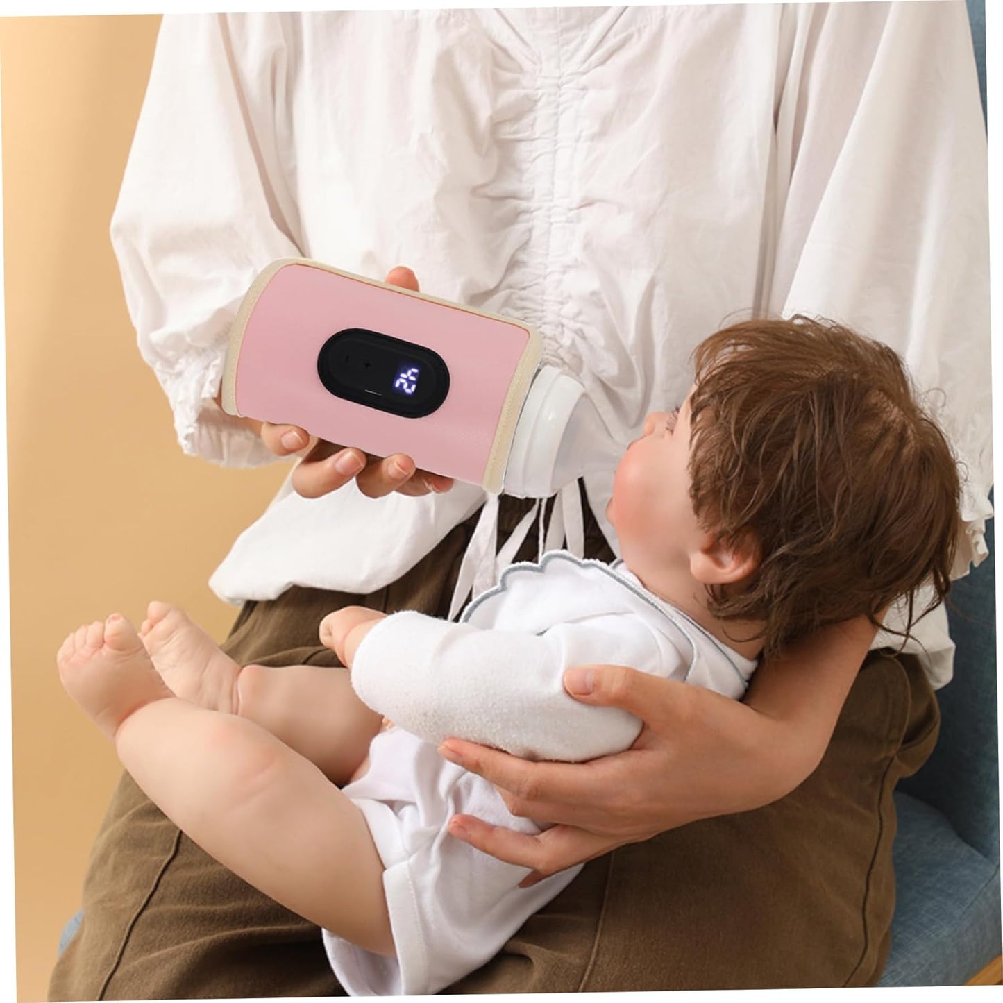 Portable Bottle Warmer Portable Bottle Warmer 18w Quick Heating Baby Temperature Adjustable USB Baby Heater for Home Family Style 2