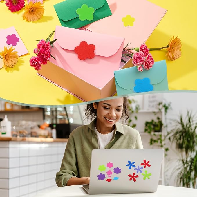 PATIKIL Foam Stickers, 4 Pack 192Pcs EVA Self Adhesive Foam Shape Sticker Craft
