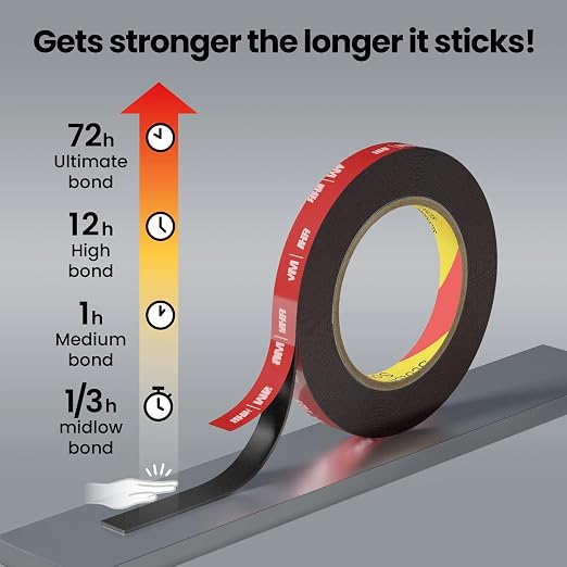 Double Sided Heavy Duty Tape, 15.42 FT × 0.5 in Mounting Adhesive Foam Tape