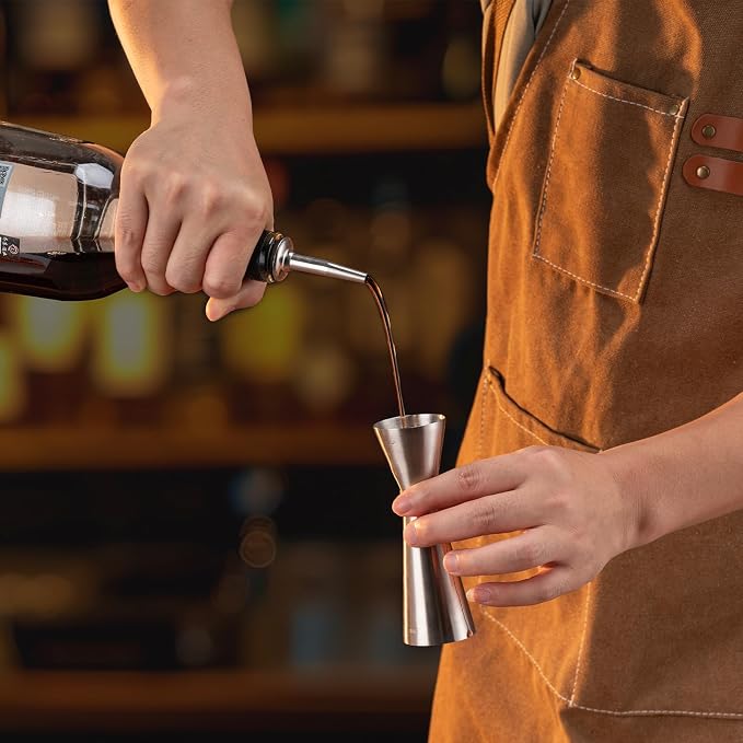 Briout Jigger for Bartending, Double Cocktail Jigger Japanese Premium 304 Food