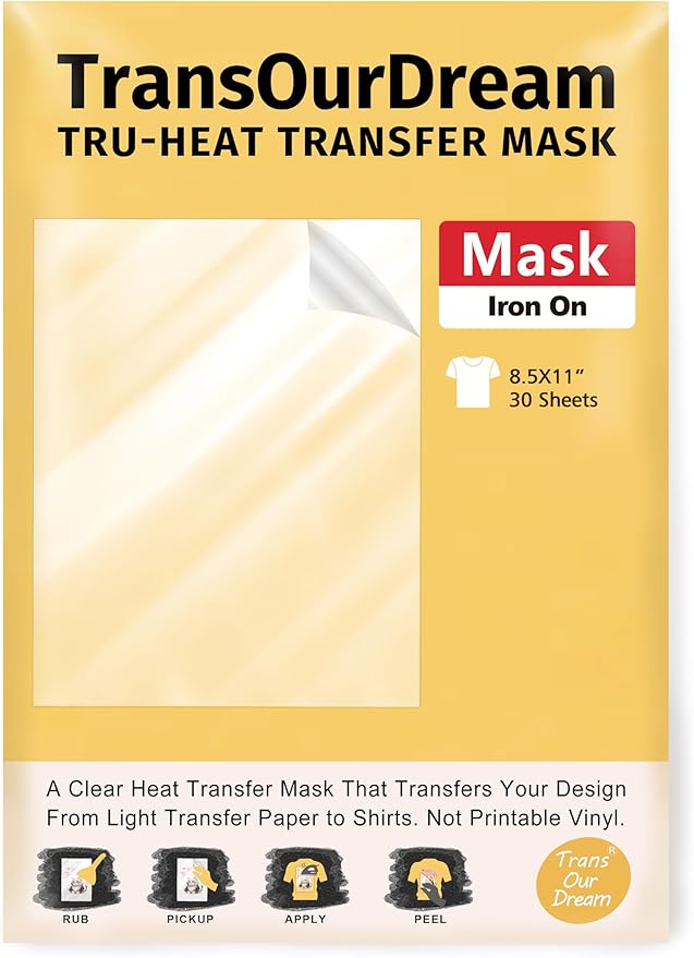 TransOurDream Heat Transfer Mask & Iron on Tape