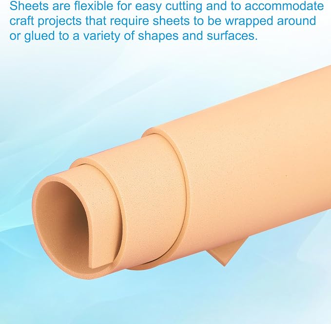 PATIKIL 30 Pack EVA Foam Sheets, Light Khaki