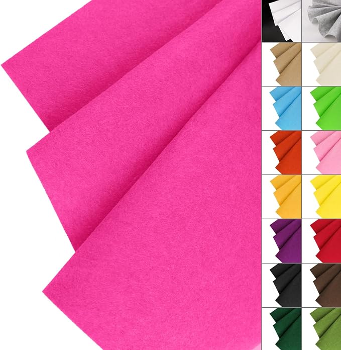 IONTACH 36" X 36" Stiff Felt Fabric 1.2mm Thick | Felt Sheet