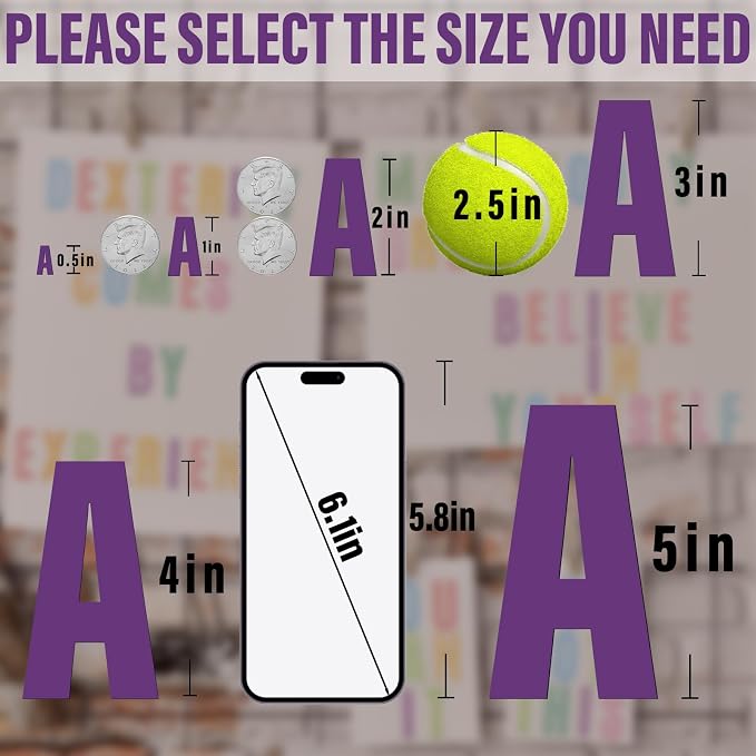 Letter Stickers, Mailbox Numbers, 2 Inch Waterproof Vinyl Alphabet | 2 Inch
