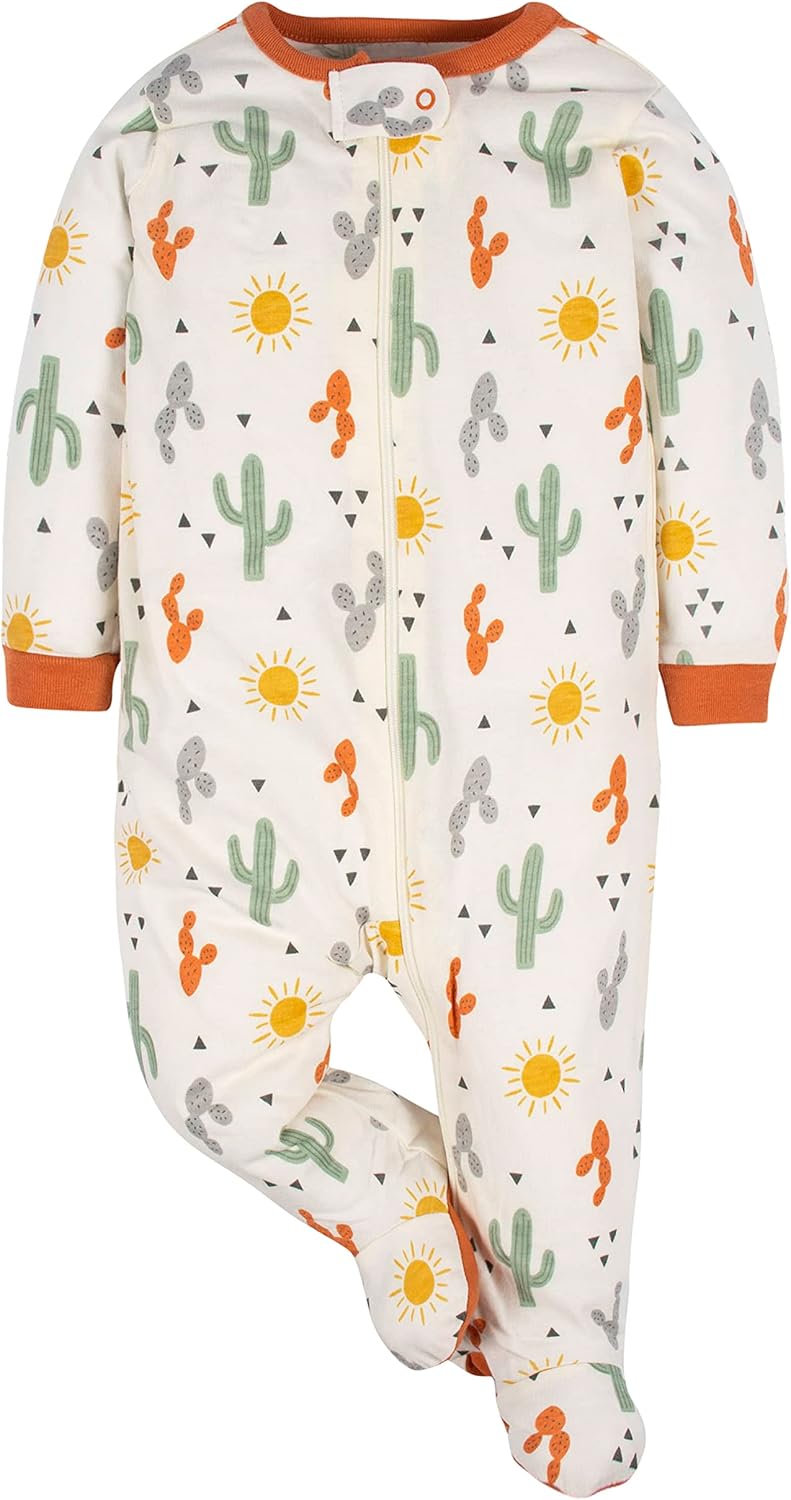 Gerber Baby Girls 4 Pack Sleep 'N Play Footie