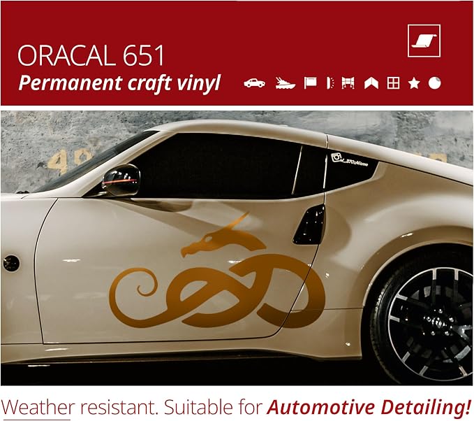 ORACAL 651 Gloss Metallic Copper Permanent Vinyl Tape Roll – Premium Adhesive