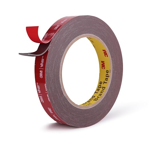 3M Double Sided Tape, Heavy Duty, 1/2” x 18Ft, Waterproof Foam Mounting Tape