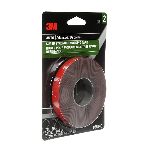 3M Scotch-Mount Automotive Molding Tape, Super Strength Double-Sided Adhesive