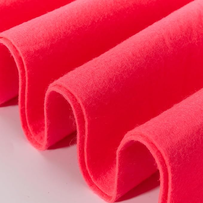 Soft Felt Fabric Sheets 1.6mm Thick Sewing Patwork Material Large Craft Felt