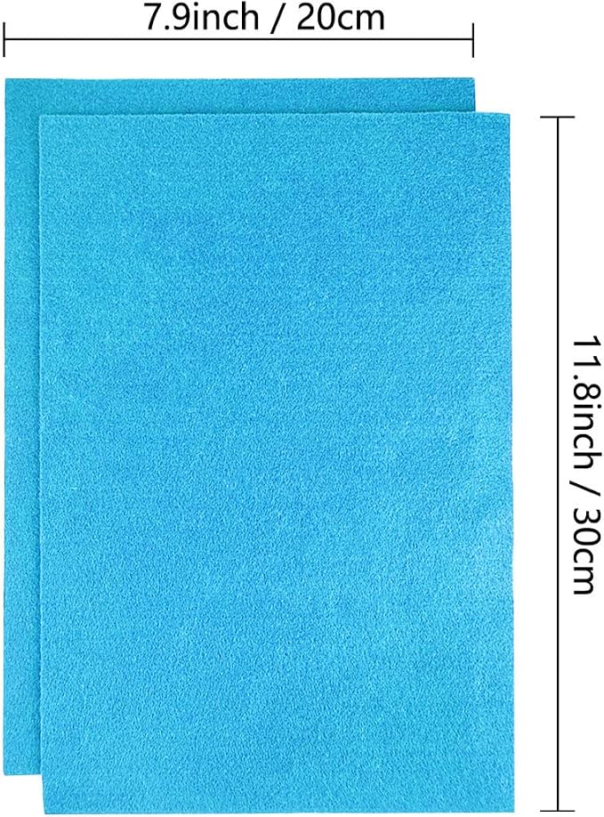 Jtnohx Color Felt, Soft Felt Sheets, 1.4mm Thick 8"x12" Handicraft Felt Fabrics