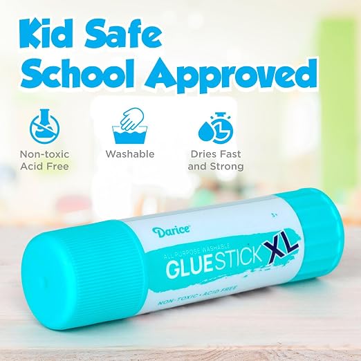 Darice Giant Glue Sticks, Large 115-gram Jumbo XL Glue Stick