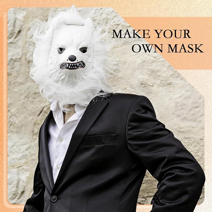 Seenelling DIY Therian Mask Kit Blank Cat Mask