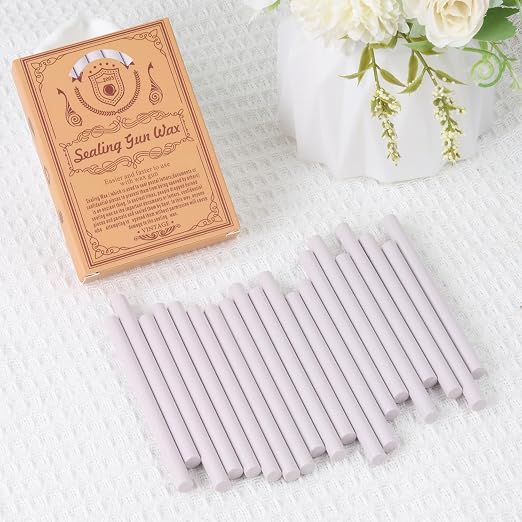 Light Purple Sealing Wax Sticks, WASOHLING 20Pcs Glue Gun Wax Seal Sticks