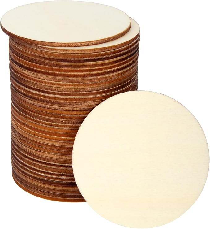 Blisstime Unfinished Wood Circles