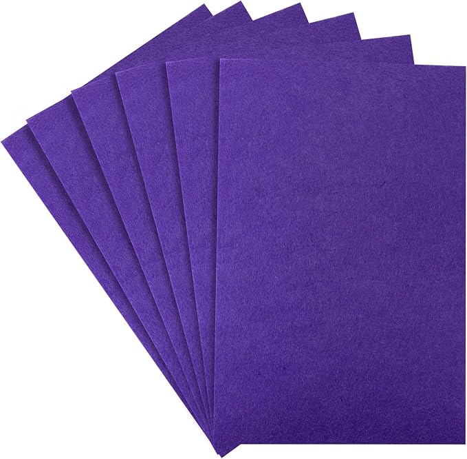 HaoFeiJH Purple Felt Fabric Sheets