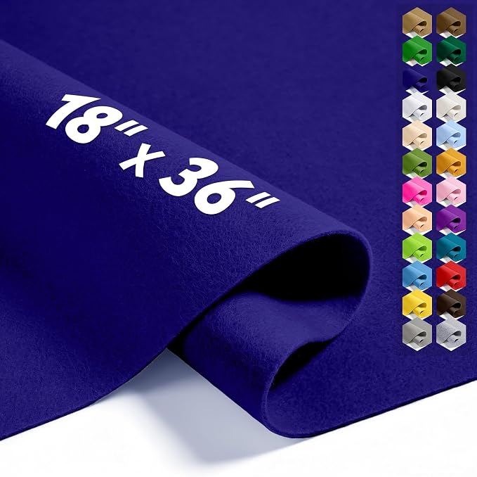 Royal Blue 18" X 36" Felt Fabric Sheet