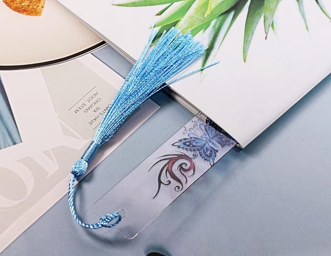 Blank Clear Acrylic Bookmarks Penta Angel 20Pcs Plastic Craft Transparent