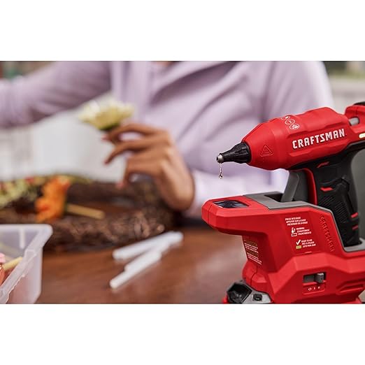 CRAFTSMAN V20 Mini Cordless Hot Glue Gun and Sticks Set