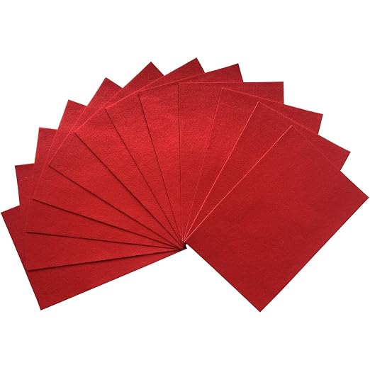 Jtnohx Self Adhesive Felt Sheets, 12 Pieces Felt Fabric
