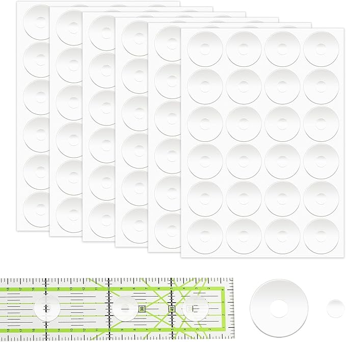 144pcs Non-Slip Silicone Grips for Quilt Templates, Quilting Rulers, Adhesive