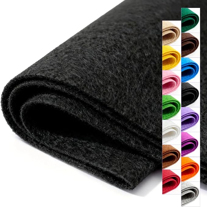 Felt Fabric 36'' X 36'' Large Felt Sheets Stiff Craft Felt by The Yard