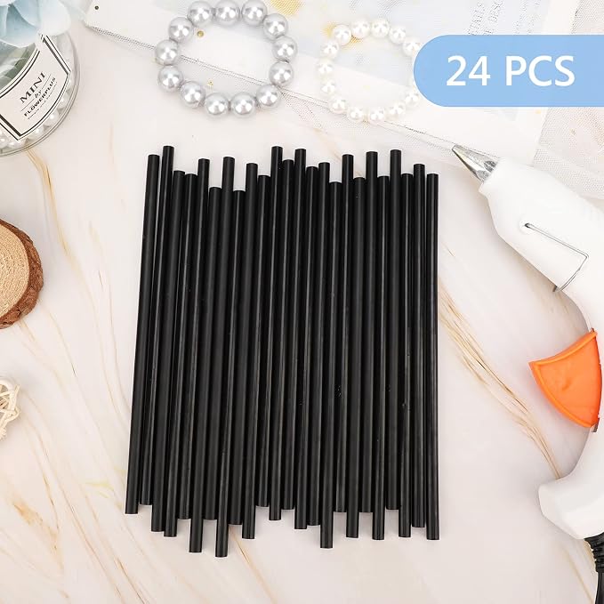 Manarty Black Hot Glue Sticks, All Temperature Adhesive EVA Glue Sticks