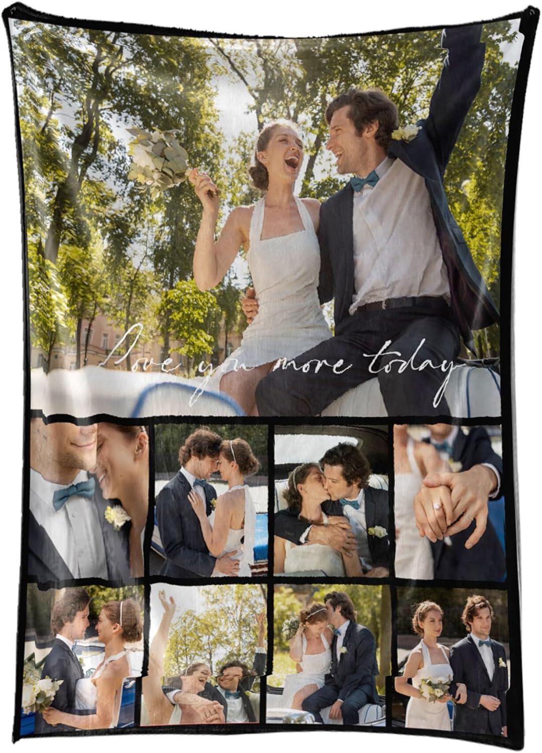 Personalized Blanket Custom Blanket with Photo Text Customized Picture Blankets Personalized Flannel Blanket for Valentines Day Gift