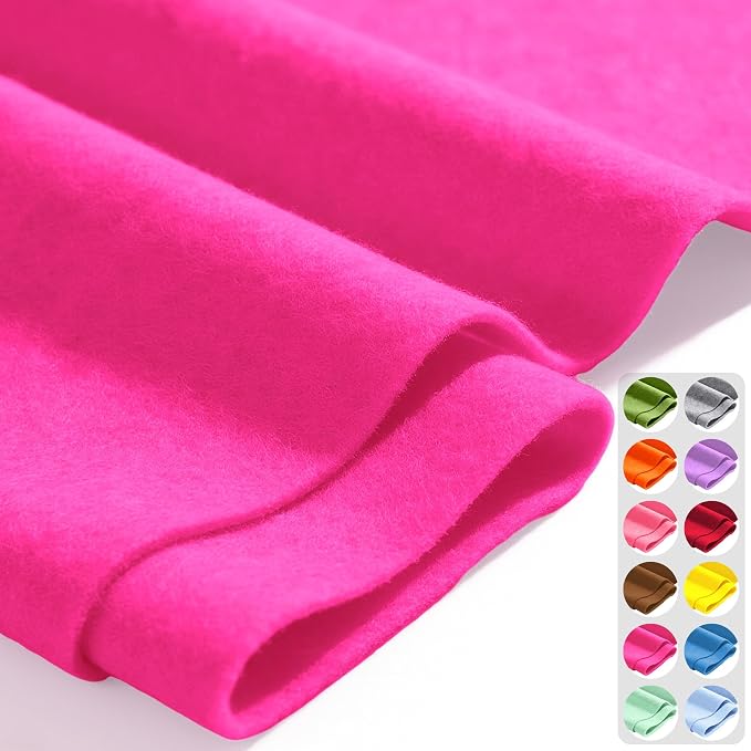 Fuchsia 36" X 36" Felt Fabric Sheet