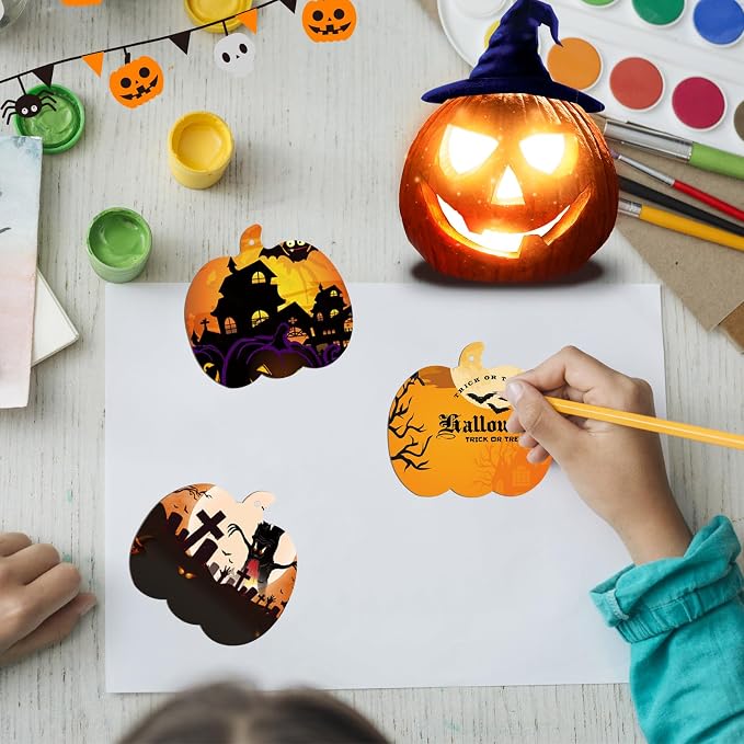 60 Pcs Pumpkin Wooden Cutouts Thanksgiving Unfinished Wood Crafts Pumpkin