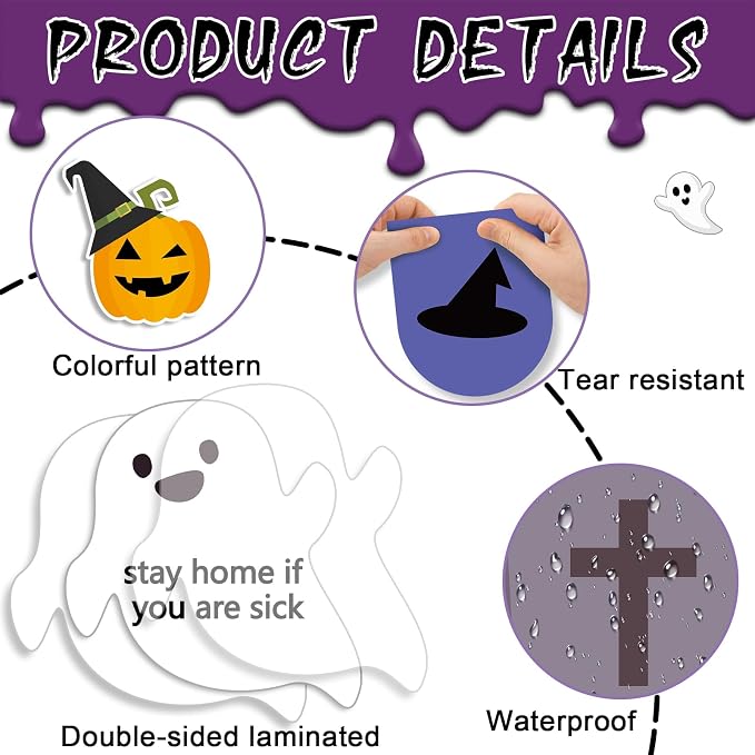 Halloween Ghost Bulletin Board Halloween Healthy Classroom Decorations Set Flu