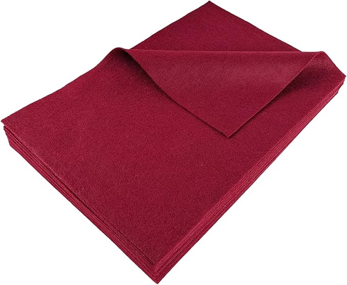 Jtnohx Color Felt, Soft Felt Sheets, 1.4mm Thick 8"x12" Handicraft Felt Fabrics