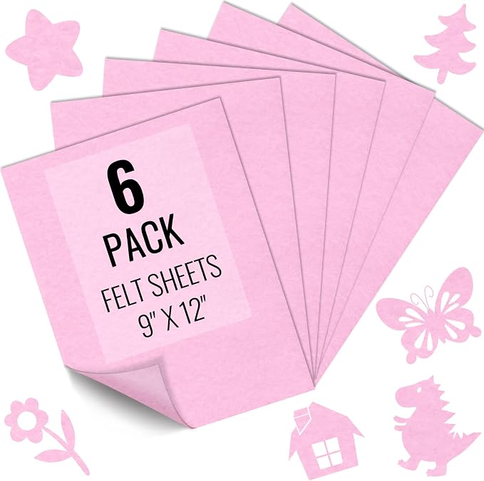 IONTACH 9" X 12" Soft Felt Sheets 1.6mm Thick | Felt Fabric