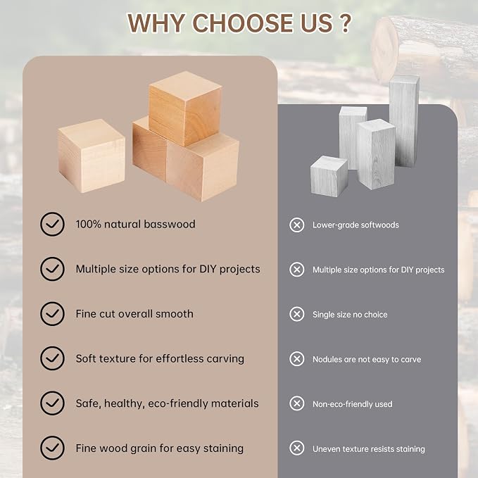 Basswood Carving Blocks