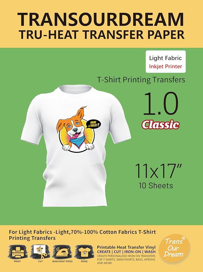 TransOurDream Iron on Heat Transfer Paper